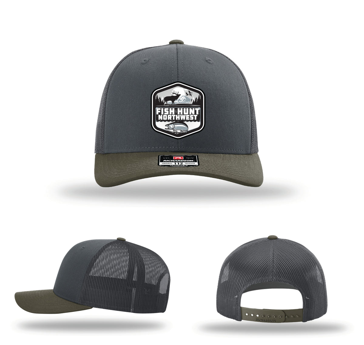 The Badge Logo Hat In Charcoal/Loden