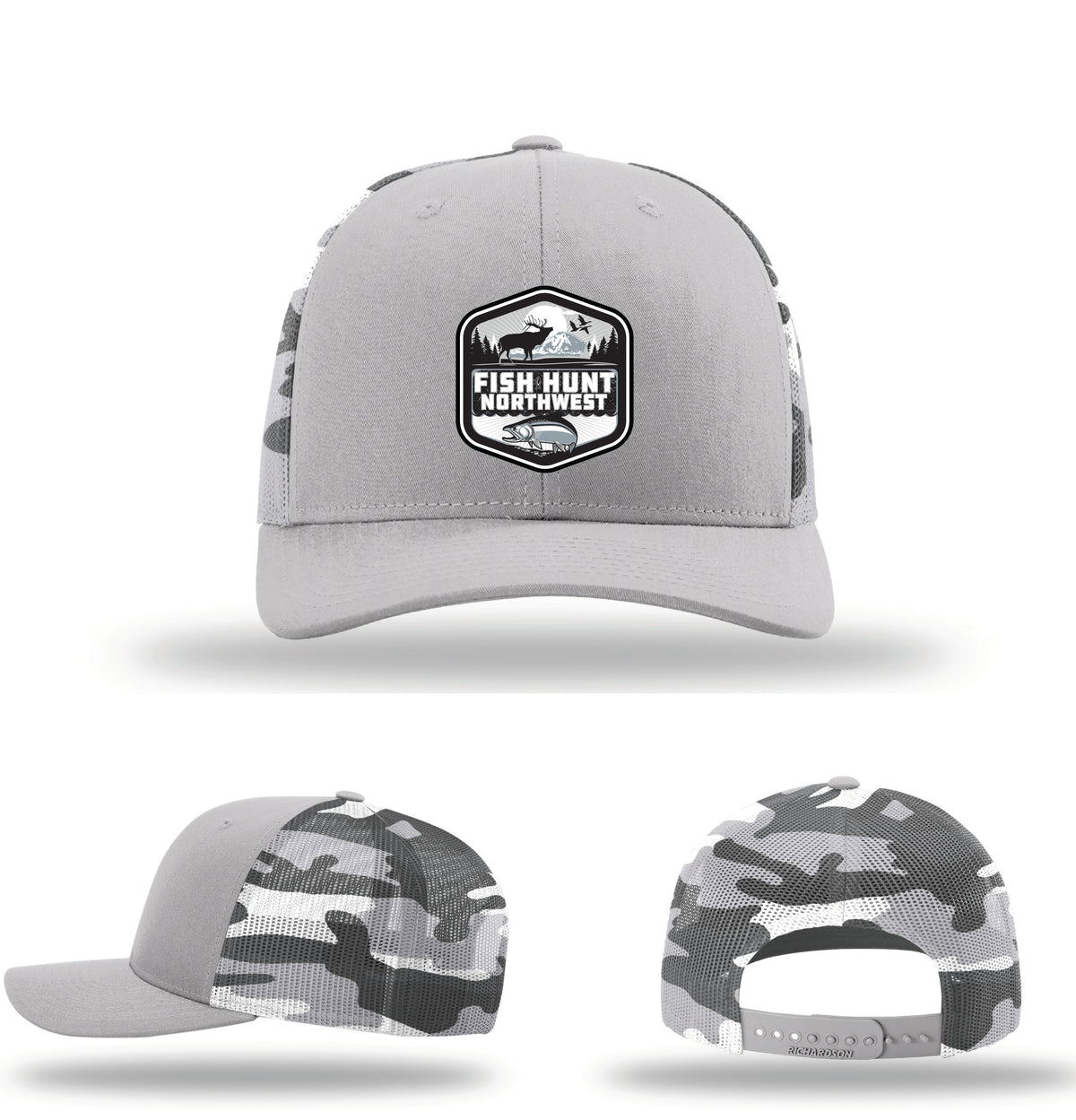 The Badge Logo Hat In Snow Camo