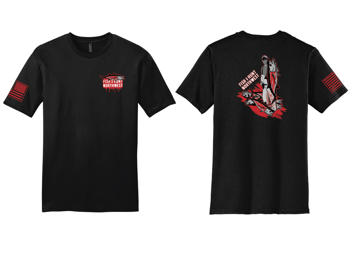 S/S Bloody Tuna T-Shirt In Black