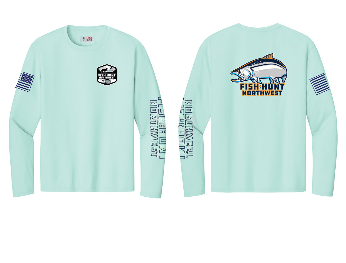 L/S Coho Sport T In Bright Mint