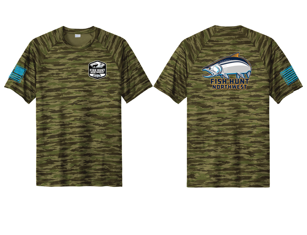 S/S Coho Sport T In Olive Drift Camo