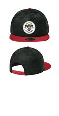 The General Logo Flat Bill Hat In Black Camo/Red