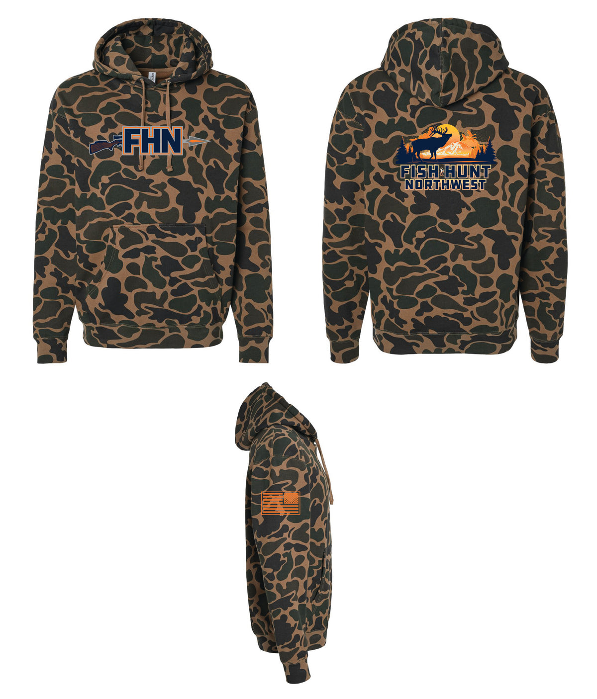 Heavyweight Hunting Hoodie In Duck Camo