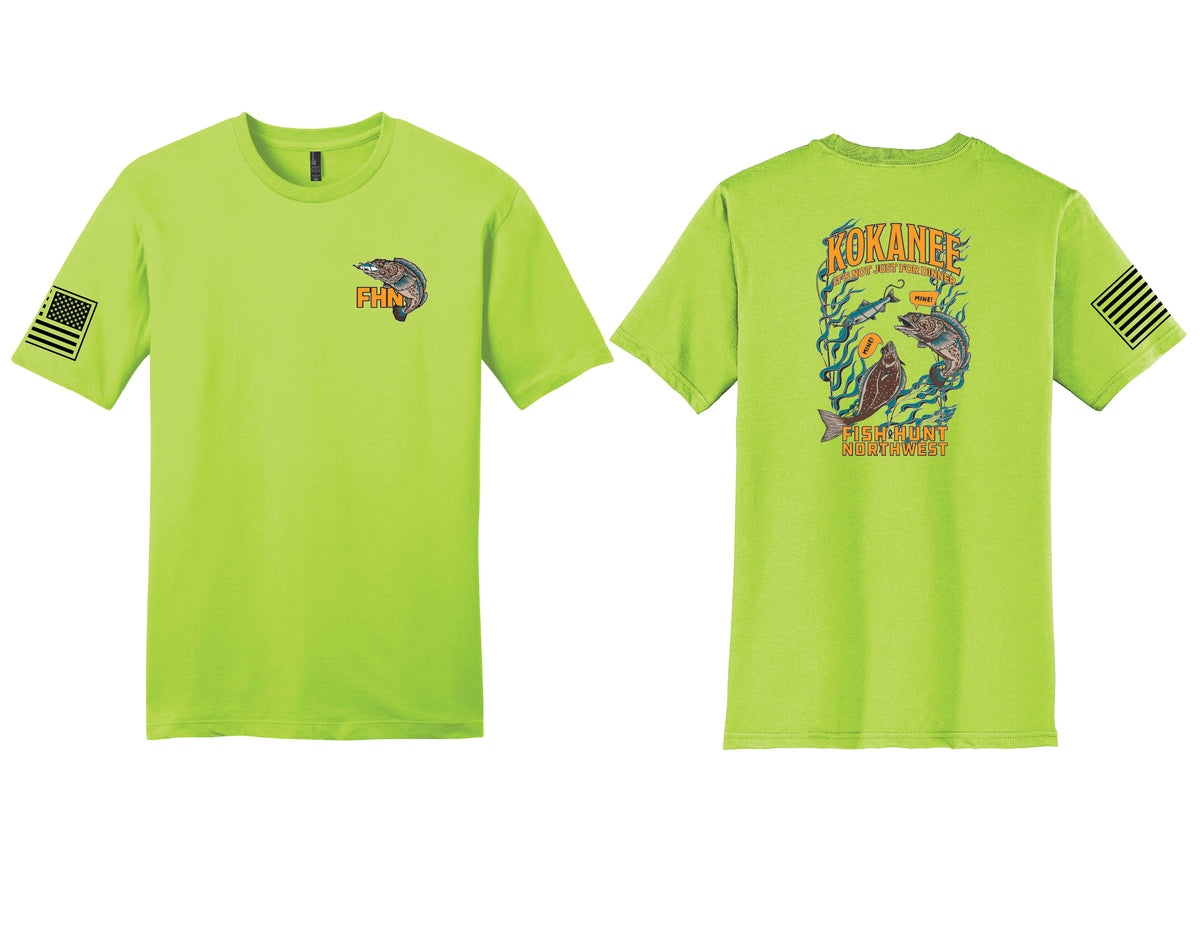 S/S Lingcod T-Shirt In Neon Green