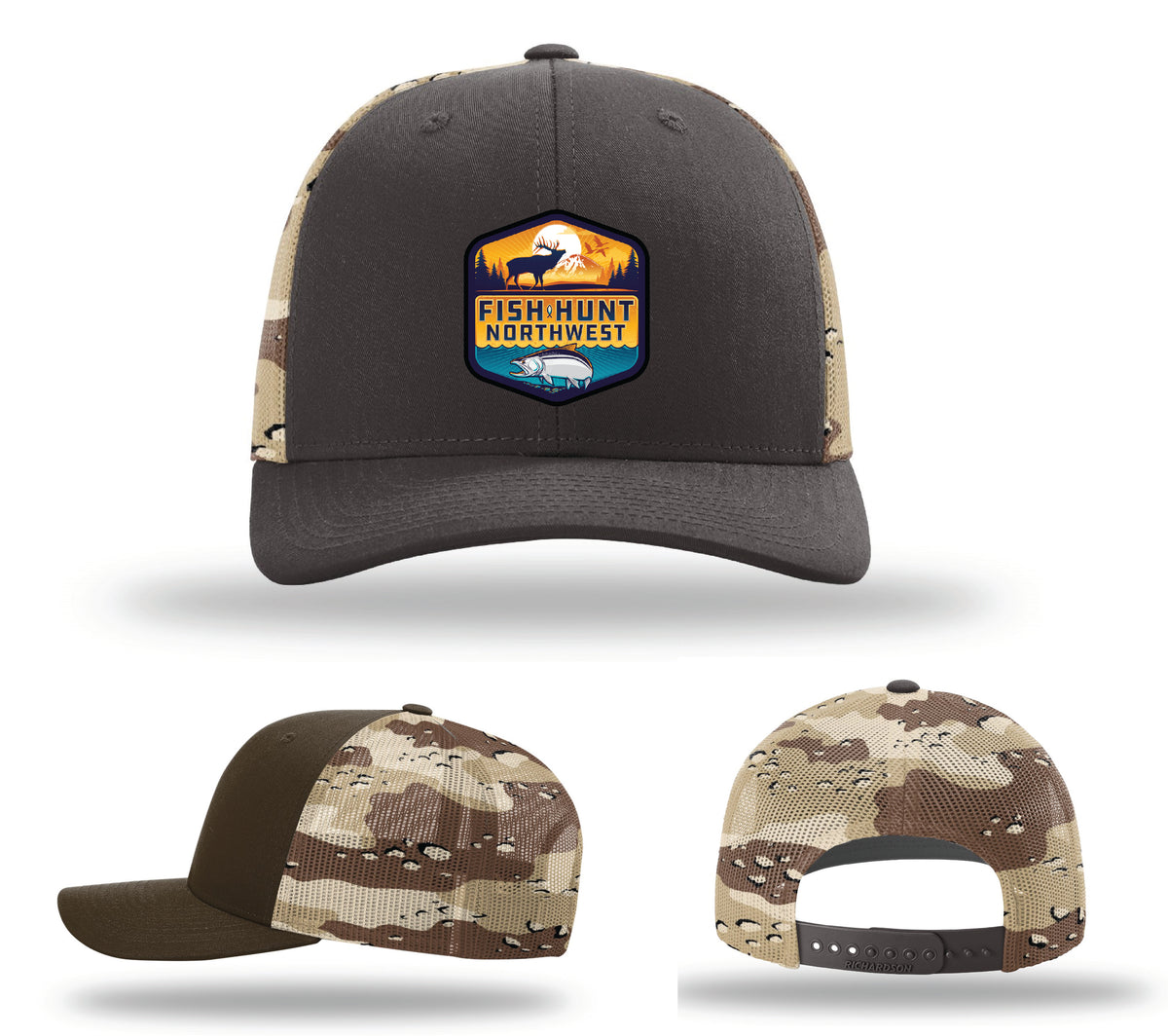 FHN OG Badge Logo Hat In Desert Camo/Brown