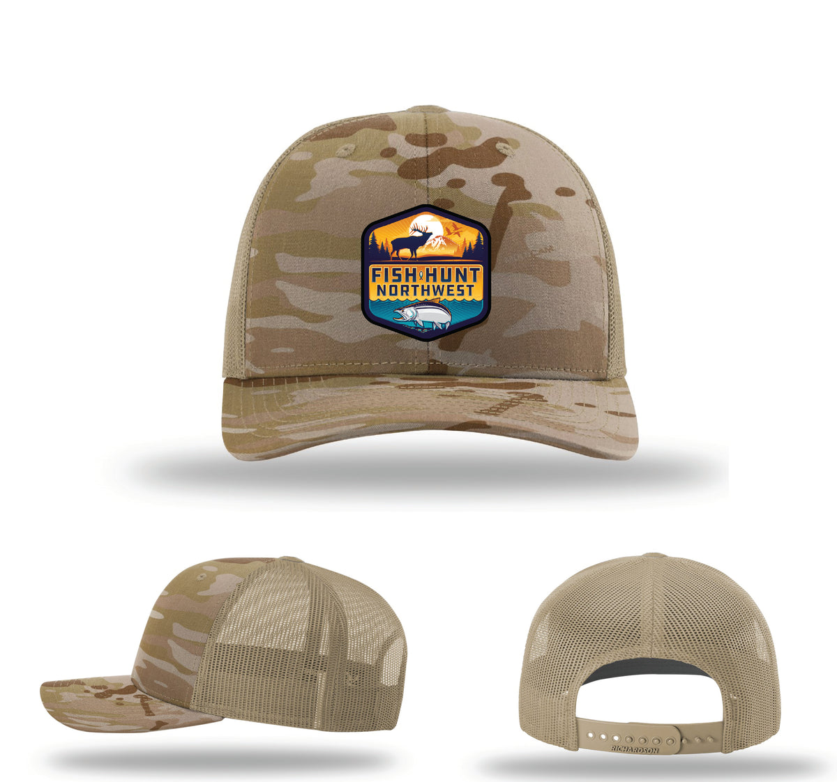 FHN OG Badge Logo Multicam Hat In Desert