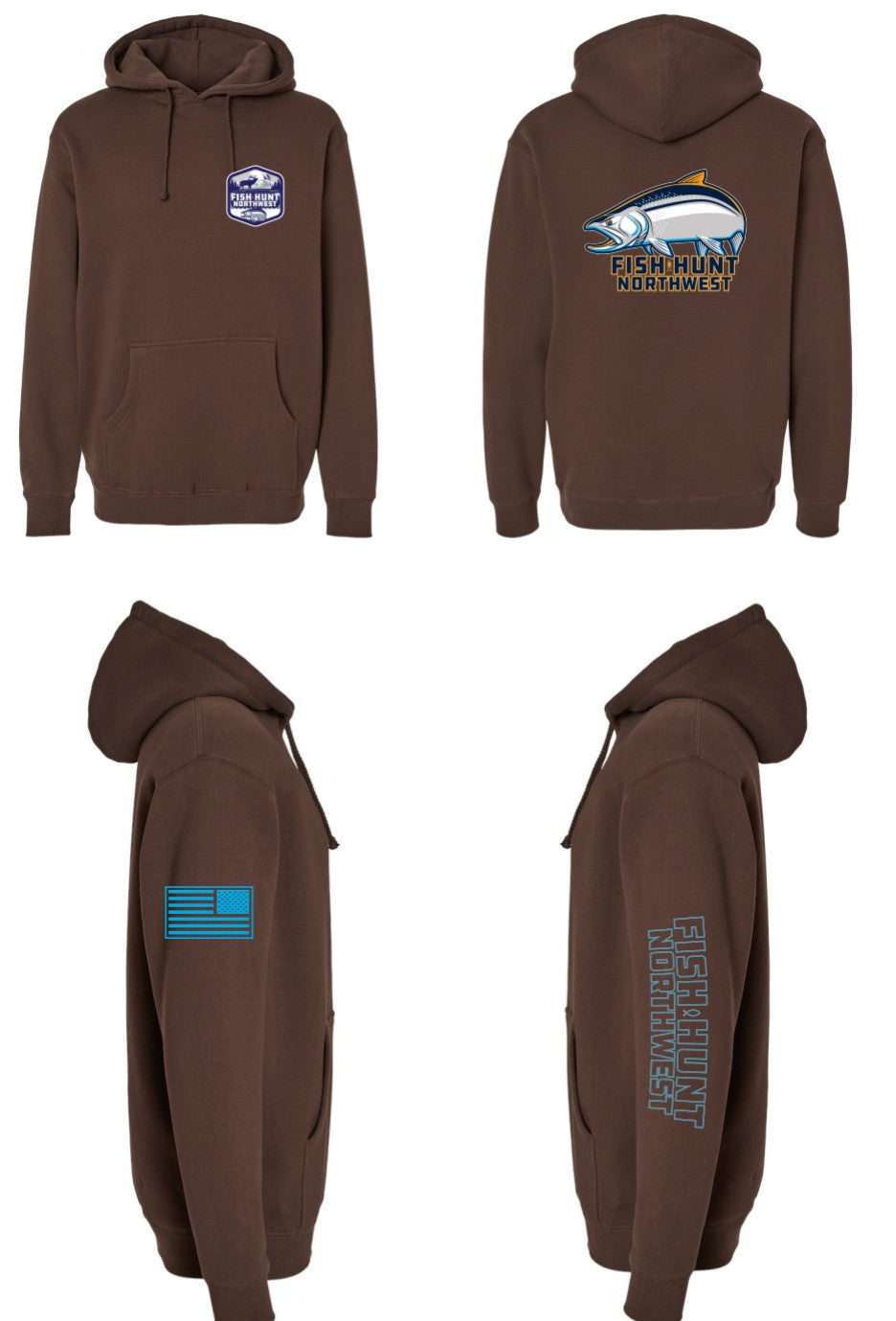 Heavyweight Coho Hoodie In Brown