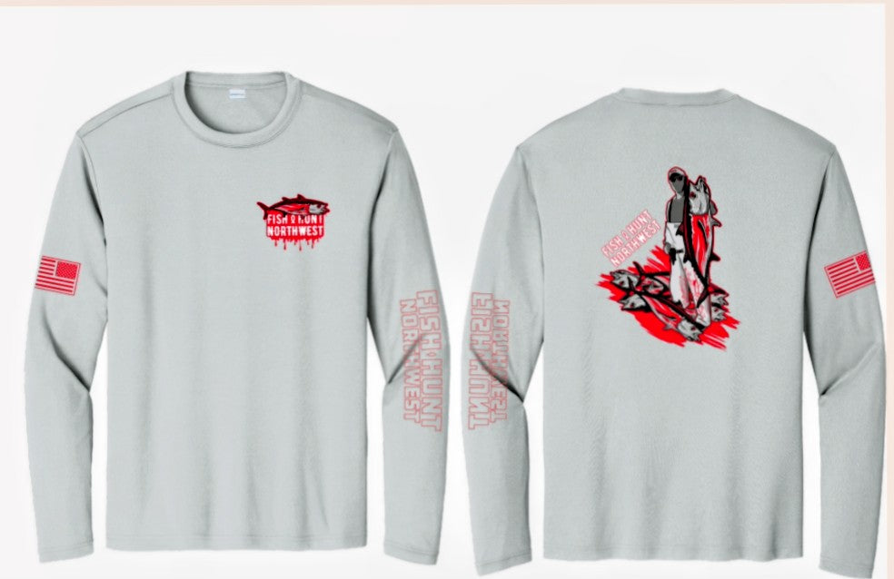L/S Bloody Tuna Sport T In Silver