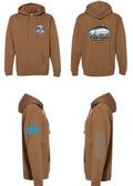 Heavyweight Coho Hoodie In Saddle Brown