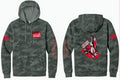 Extra Heavyweight Bloody Tuna Hoodie In Graphite Camo