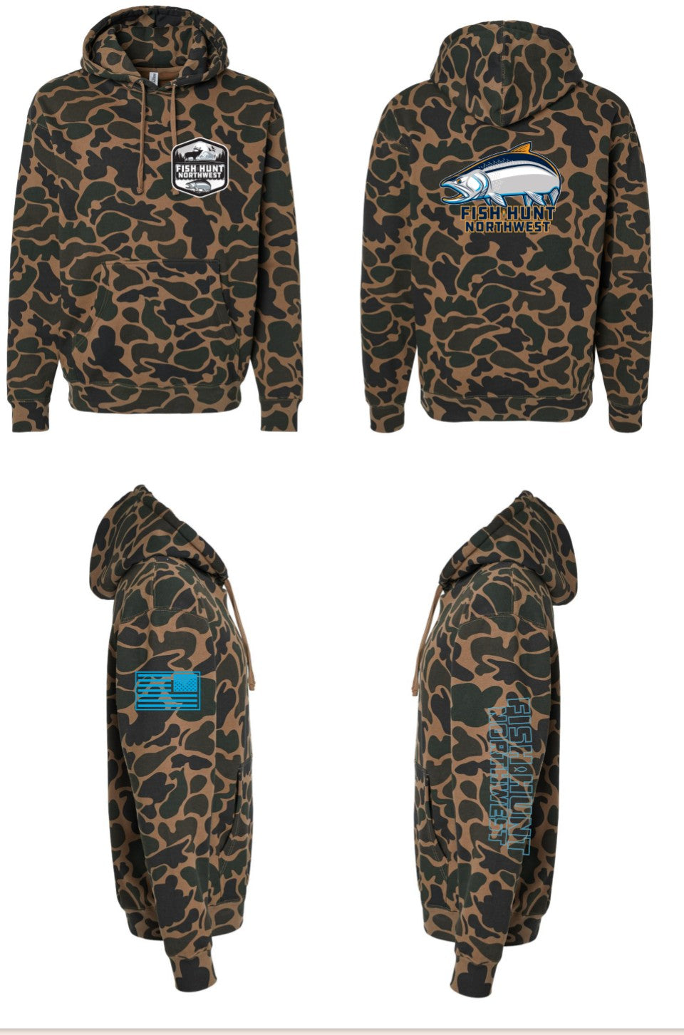Heavyweight Coho Hoodie In Duck Camo